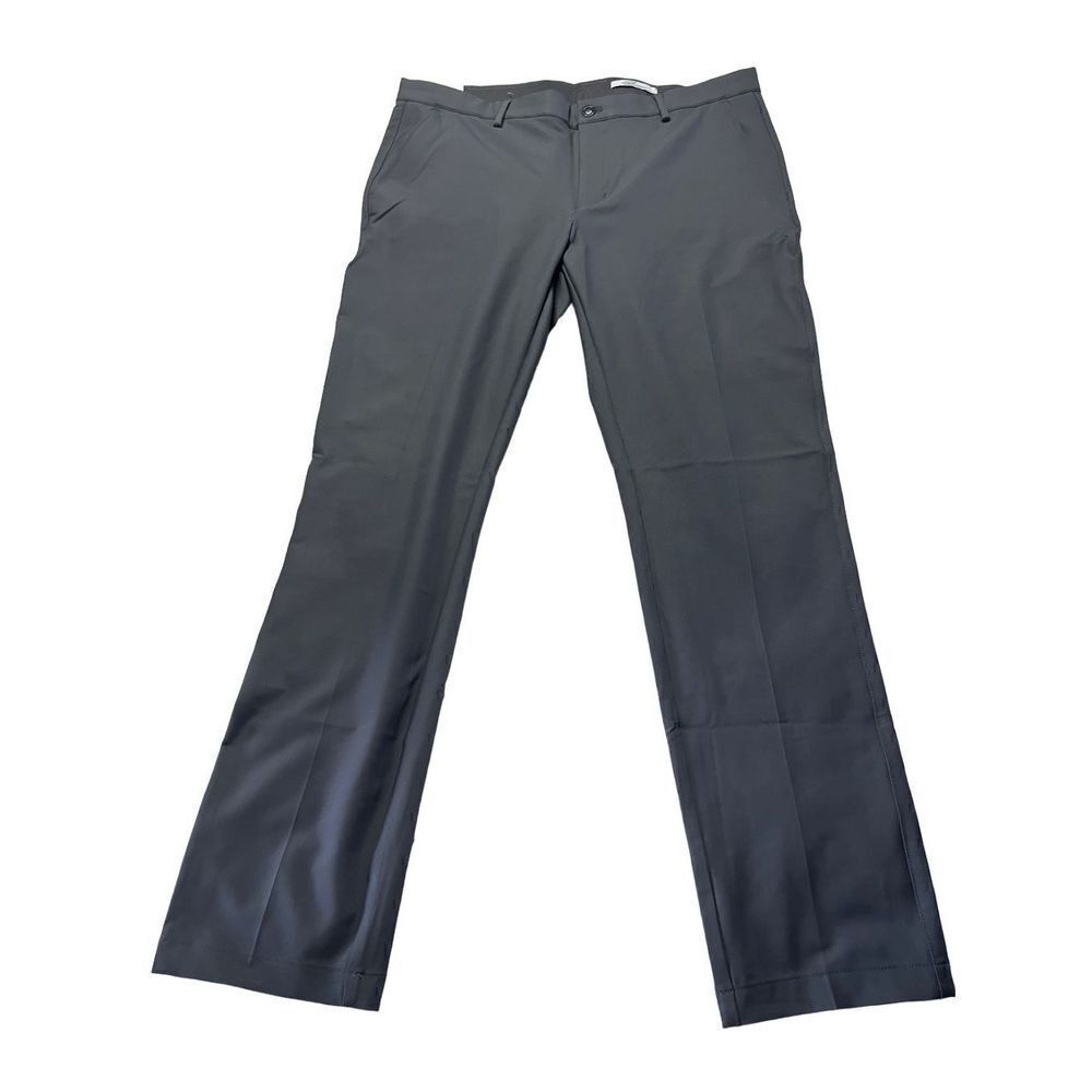 Greg Norman Men's Gray Stretch Performance Straight Leg Pants Size 36x32 NWT